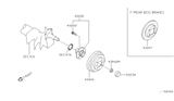 Diagram for 2001 Nissan Sentra Wheel Bearing Dust Cap - 43234-4Z300