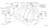 Diagram for 2002 Nissan Sentra Seat Belt - 88843-5M026