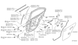 Diagram for Nissan Sentra Door Moldings - 82820-5M000