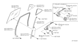 Diagram for 2001 Nissan Sentra Window Crank Handles - 80760-5M004