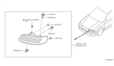 Diagram for 2001 Nissan Sentra Light Socket - 26243-9B903