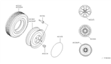 Diagram for 2001 Nissan Sentra Spare Wheel - 40300-4Z070