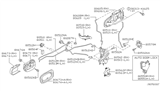 Diagram for 2005 Nissan Sentra Door Handle - 80671-6Z500