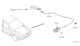 Diagram for Nissan Sentra Hood Cable - 65621-5M000