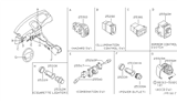 Diagram for 2005 Nissan Sentra Hazard Warning Switch - 25290-4Z400