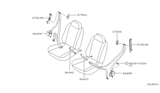 Diagram for 2001 Nissan Sentra Seat Belt - 86884-4Z327