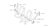 Diagram for 2004 Nissan Sentra Seat Belt - 86884-4Z327