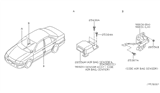 Diagram for 2002 Nissan Sentra Air Bag Sensor - 98820-4Z225