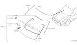 Diagram for 2006 Nissan Sentra Windshield - 72700-4Z000