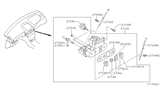 Diagram for 2004 Nissan Sentra A/C Switch - 27510-4Z920