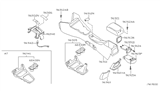 Diagram for 2005 Nissan Sentra Center Console Base - 96931-ZG50A