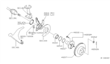 Diagram for 2002 Nissan Sentra Wheel Bearing - 40210-4Z000