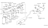 Diagram for 2000 Nissan Sentra Muffler - 20300-5M010