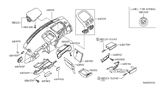 Diagram for 2002 Nissan Sentra Ashtray - 68800-6M004