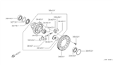 Diagram for Nissan Sentra Differential Bearing - 31408-31X0A