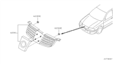 Diagram for 2005 Nissan Sentra Grille - 62070-6Z51A