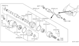 Diagram for Nissan Axle Shaft - 39101-4M761