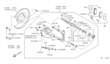 Diagram for 2017 Nissan Sentra Brake Caliper Repair Kit - 44141-AW70A