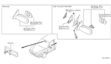 Diagram for 2005 Nissan Sentra Car Mirror - 96321-4Z300