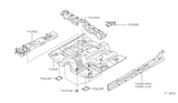 Diagram for 2001 Nissan Sentra Floor Pan - 74312-5M030