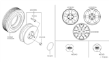 Diagram for 2003 Nissan Sentra Lug Nuts - 40224-4Z000