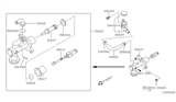 Diagram for 2006 Nissan Sentra Clutch Master Cylinder - 30610-5M007