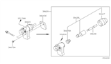 Diagram for Nissan Altima Clutch Slave Cylinder - 30620-AU400