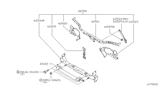 Diagram for 2000 Nissan Sentra Radiator Support - 62525-4Z030