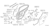 Diagram for 2005 Nissan Sentra Door Moldings - 82821-5M00A