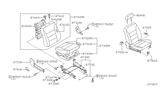 Diagram for 2004 Nissan Sentra Seat Cushion - 87300-4Z304