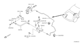 Diagram for 2001 Nissan Sentra Clutch Hose - 30855-4Z700