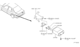 Diagram for 2001 Nissan Sentra Vapor Canister - 14950-0M218