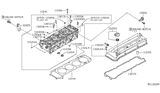 Diagram for 2003 Nissan Sentra Cylinder Head Bolts - 11056-4Z000