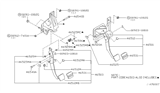 Diagram for 2001 Nissan Sentra Brake Pedal - 46501-5M010