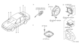 Diagram for Nissan Sentra Car Speakers - 28156-4Z410