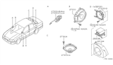 Diagram for 2002 Nissan Xterra Car Speakers - 28156-4Z600