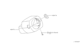 Diagram for 2001 Nissan Sentra Steering Column Cover - 48474-5M102