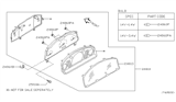 Diagram for 2005 Nissan Sentra Instrument Cluster - 24810-ZG301