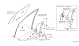 Diagram for 2004 Nissan Sentra Window Regulator - 80721-4M400