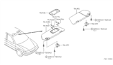 Diagram for 2000 Nissan Sentra Sun Visor - 96400-5M013