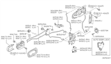 Diagram for Nissan Maxima Rear Door Striker - 80570-4Z000