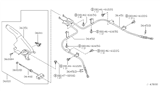 Diagram for 2002 Nissan Sentra Parking Brake Cable - 36402-5M000