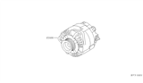 Diagram for 2005 Nissan Sentra Alternator - 23100-4Z40B