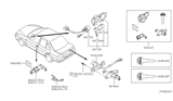 Diagram for 2001 Nissan Sentra Door Lock Cylinder - H4660-5M000