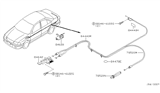 Diagram for Nissan Sentra Door Latch Cable - 84650-5M000