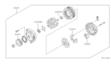 Diagram for Nissan Alternator Pulley - 23151-6N200