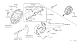 Diagram for 2004 Nissan Sentra Brake Shoe Set - 44060-ZG025