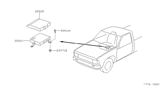 Diagram for 1994 Nissan Hardbody Pickup (D21) Engine Control Module - 23710-3B560