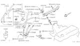 Diagram for 1991 Nissan Axxess Fuel Injector O-Ring - 16618-78A00