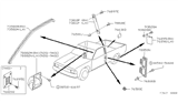 Diagram for Nissan Hardbody Pickup (D21) Weather Strip - 76842-01G10